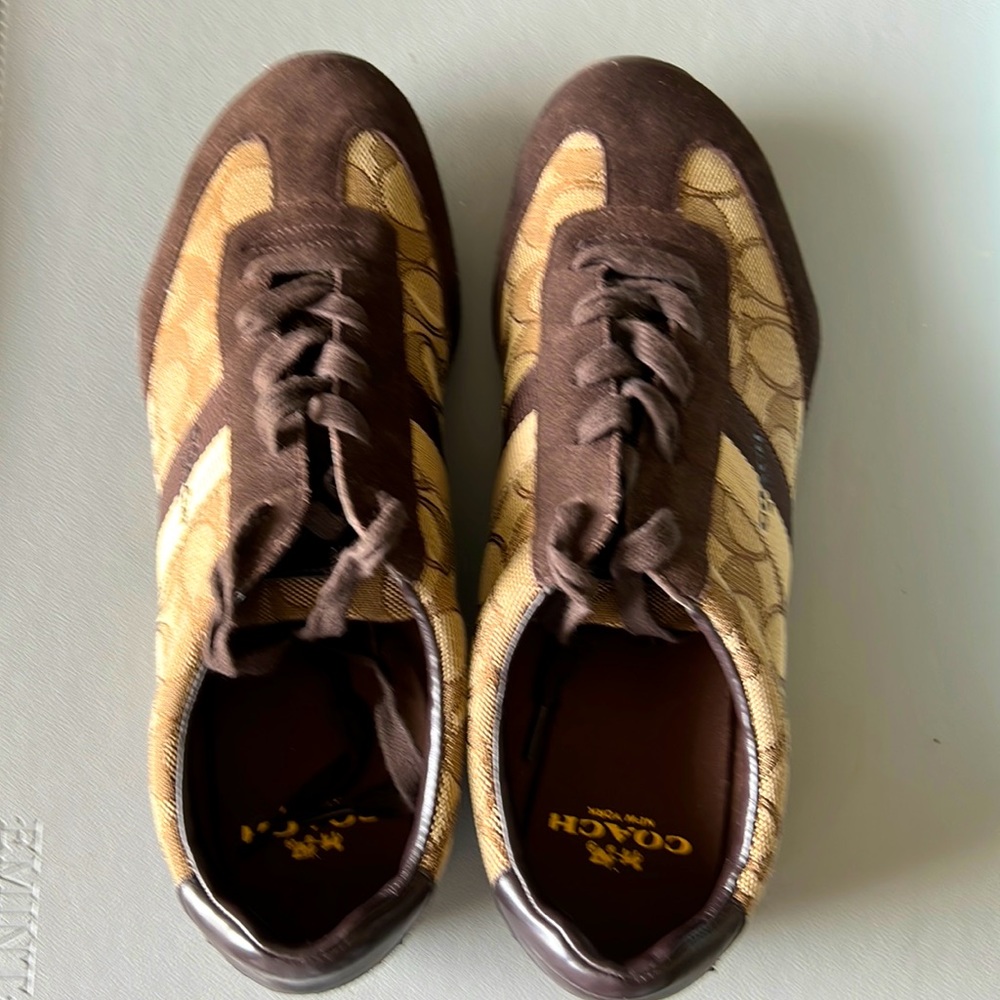Never worn Coach Woman’s Sneakers-Brown- NWOT